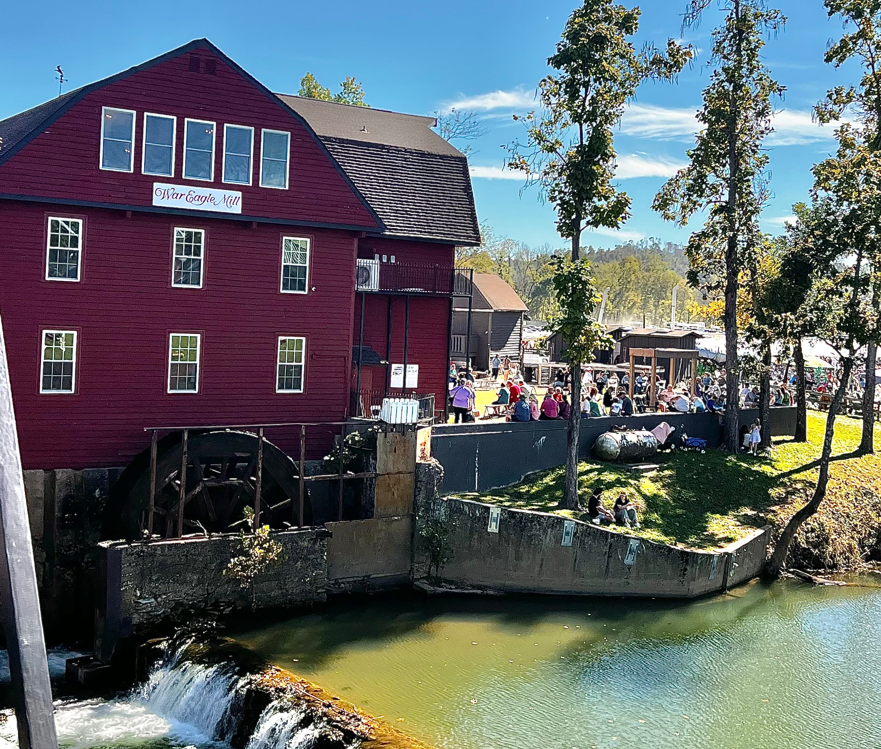War Eagle Mill near Rogers representing historic character and community gathering