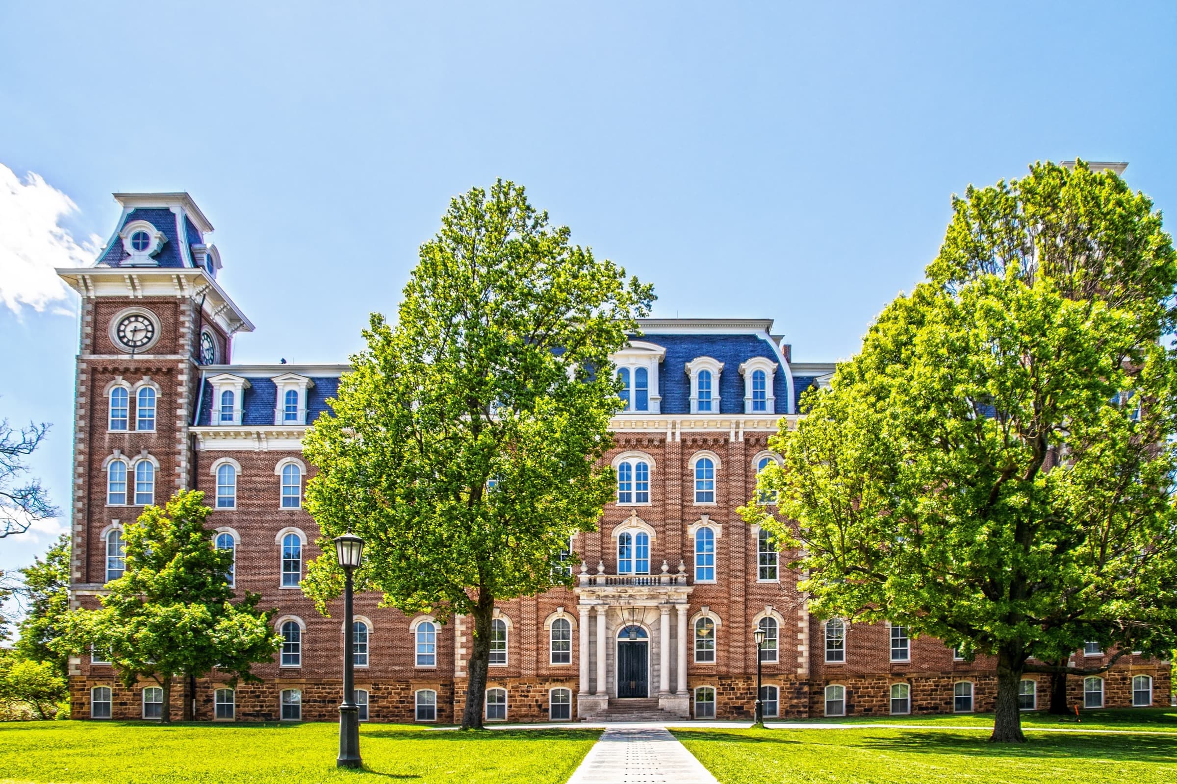 Old Main on the University of Arkansas campus in Fayetteville